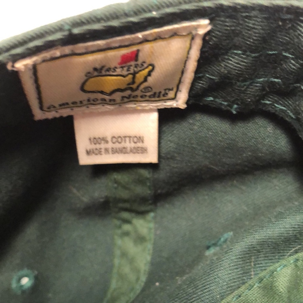 Masters American needle green rare golf collectors cap - Picture 11 of 15